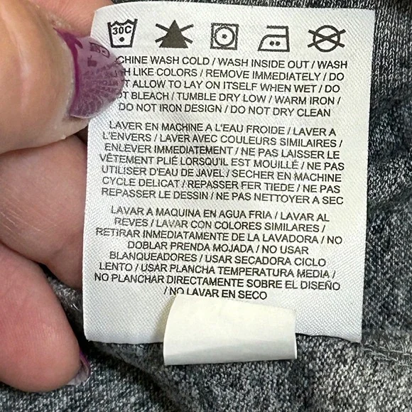 Nike Gray Long Sleeve Lightweight T-shirt Size Small Just Do It Logo (Unisex) - Picture 6 of 7